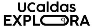 Logo de la universidad de Caldas Explora en negro