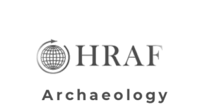 Logo HRAF Archaeology negro