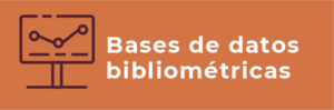 Logo Bases de datos Bibliometricas de color naranja
