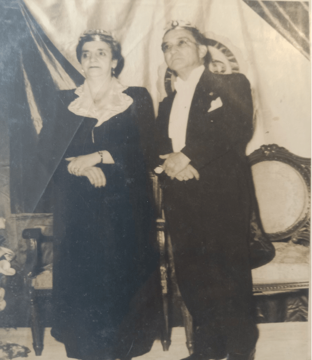 Juan Bautista con su esposa Blanca isaza