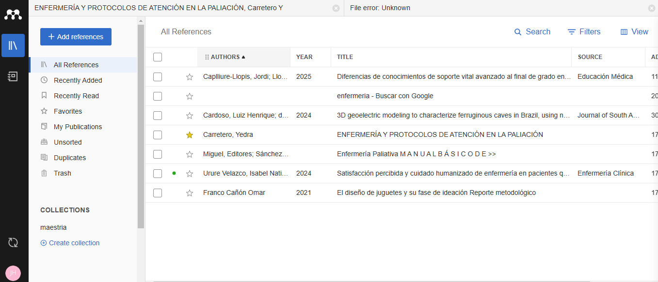 80 - Referencias añadidas desde el complemento